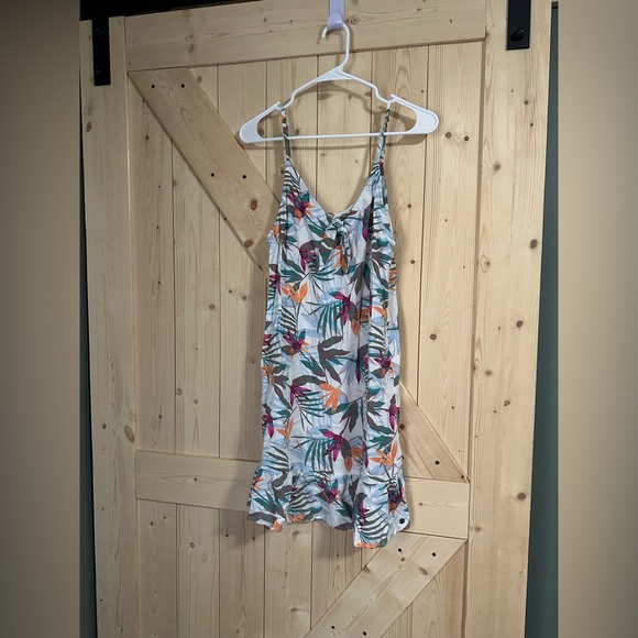 Roxy Womens Sz XS Time After Time Slip Dress Tapioca Delighted Floral NWT - Picture 1 of 4